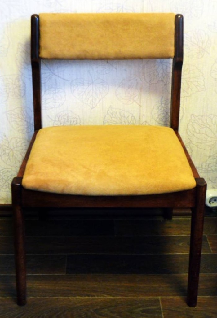 Перетяжка кухонного стула ПОСЛЕ