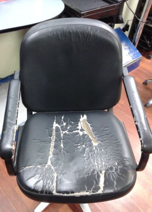 Перетяжка парикмахерского кресла ДО