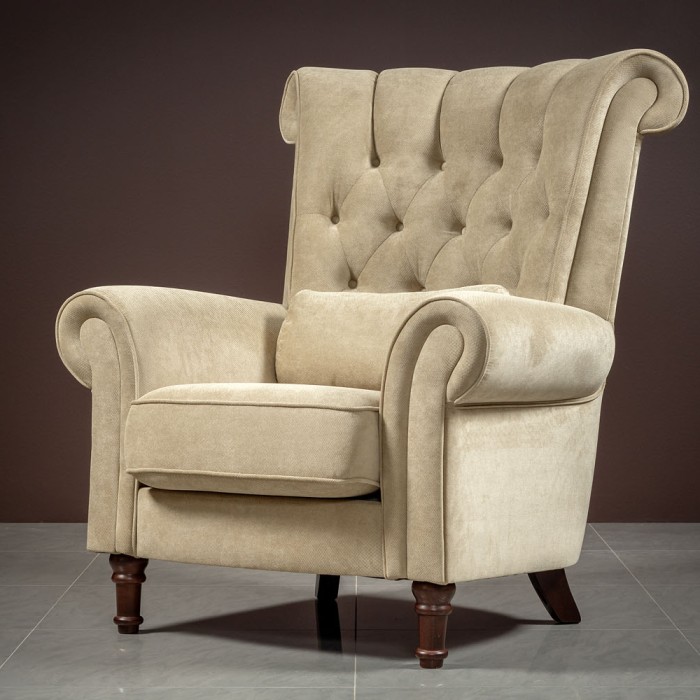 Обивка кресла Capitone