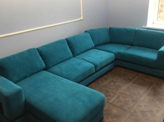 Перетяжка углового дивана