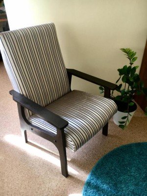 Перетяжка кресла СССР