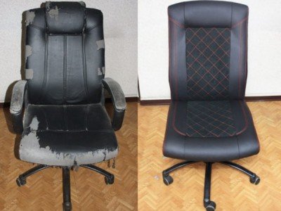 Ремонт кожаных офисных кресел