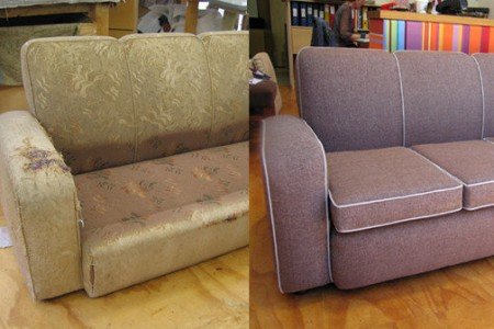 Реставрация старого дивана